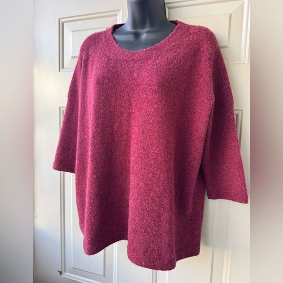 PERUVIAN CONNECTION Women's Burgundy Sweater Sz XS/S - Picture 2 of 14